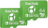 SanDisk microSDXC Nintendo Switch 64GB Yoshi Twin Pack UHS-I V30 100MB/s