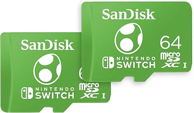 SanDisk microSDXC Nintendo Switch 64GB Yoshi Twin Pack UHS-I V30 100MB/s