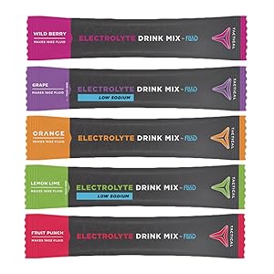 Tactical Hydration Powder, Instant Electrolytes, Reduce Fatigue, Prevent Dehydration, Eliminate Cramps (Variety Pack, 25 Stick Packs)