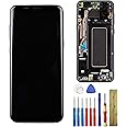 [No Fingerprint Support] New TFT LCD Screen Compatible with Samsung Galaxy S8+ Plus G955F G955P G955V G955T G955R4 LCD Touch Screen Display Assembly with Frame + Tools(Black)