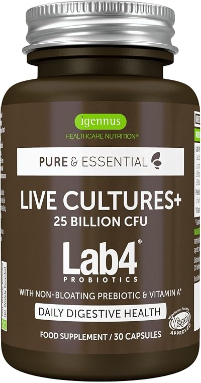 Igennus Probiotics & Prebiotics 2 in 1 25B CFU Lab4 30 Veg Caps