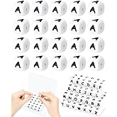 FIVEIZERO 20PCS Silicone Letter Beads,12mm Letter-A Square Alphabet Beads | White Square Bead;Safety Materials;Washable;Large Letter Beads for Necklaces,Keychains,Bracelets and Lanyards Making