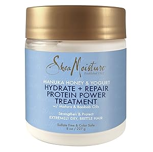 Shea Moisture Manuka Honey & Yogurt Hydrate + Repair Protein-Strong Treatment, 8 oz