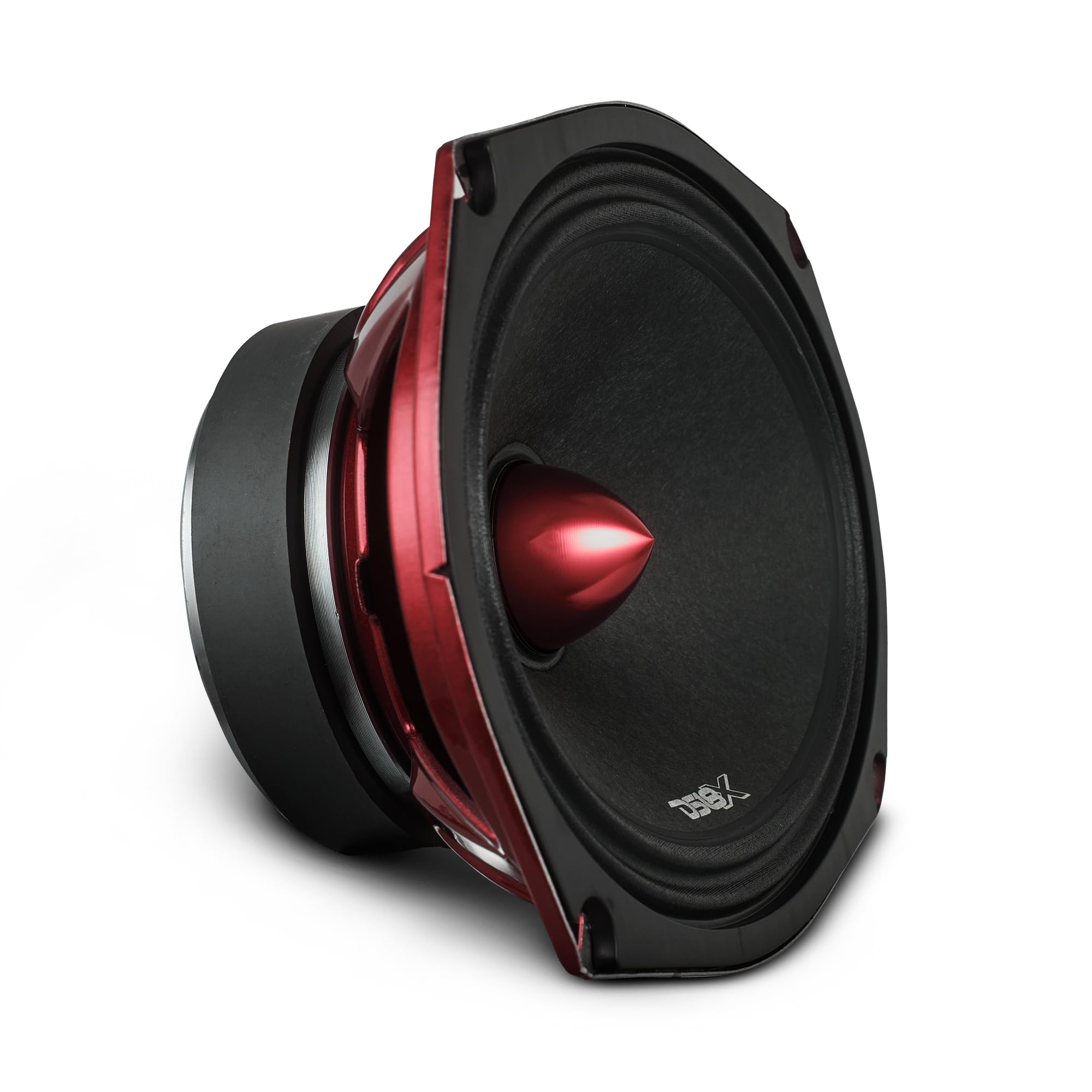 DS18 PRO-X694 BM Loudspeaker - 6x9, Midrange, Red Aluminum Bullet, 400W Max, 200W RMS, 4 Ohms - Premium Quality Audio Door Speakers for Car,Truck and Motorcycle Stereo Sound System (1 Speaker)