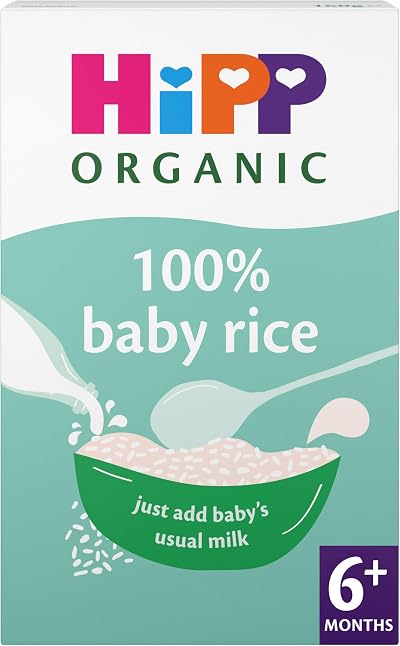 HiPP Organic 100% Baby Rice 6+ Months 160g Pack of 4