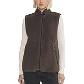 Maohao Women's Sherpa Fleece Vest Zip Up Trendy Sleeveless Jacket Warm Fuzzy Vests Fall Winter Outerwear with Pockets