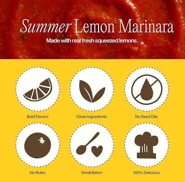 SAUZ, MARINARA SUMMER LEMON, 25 OUNCE