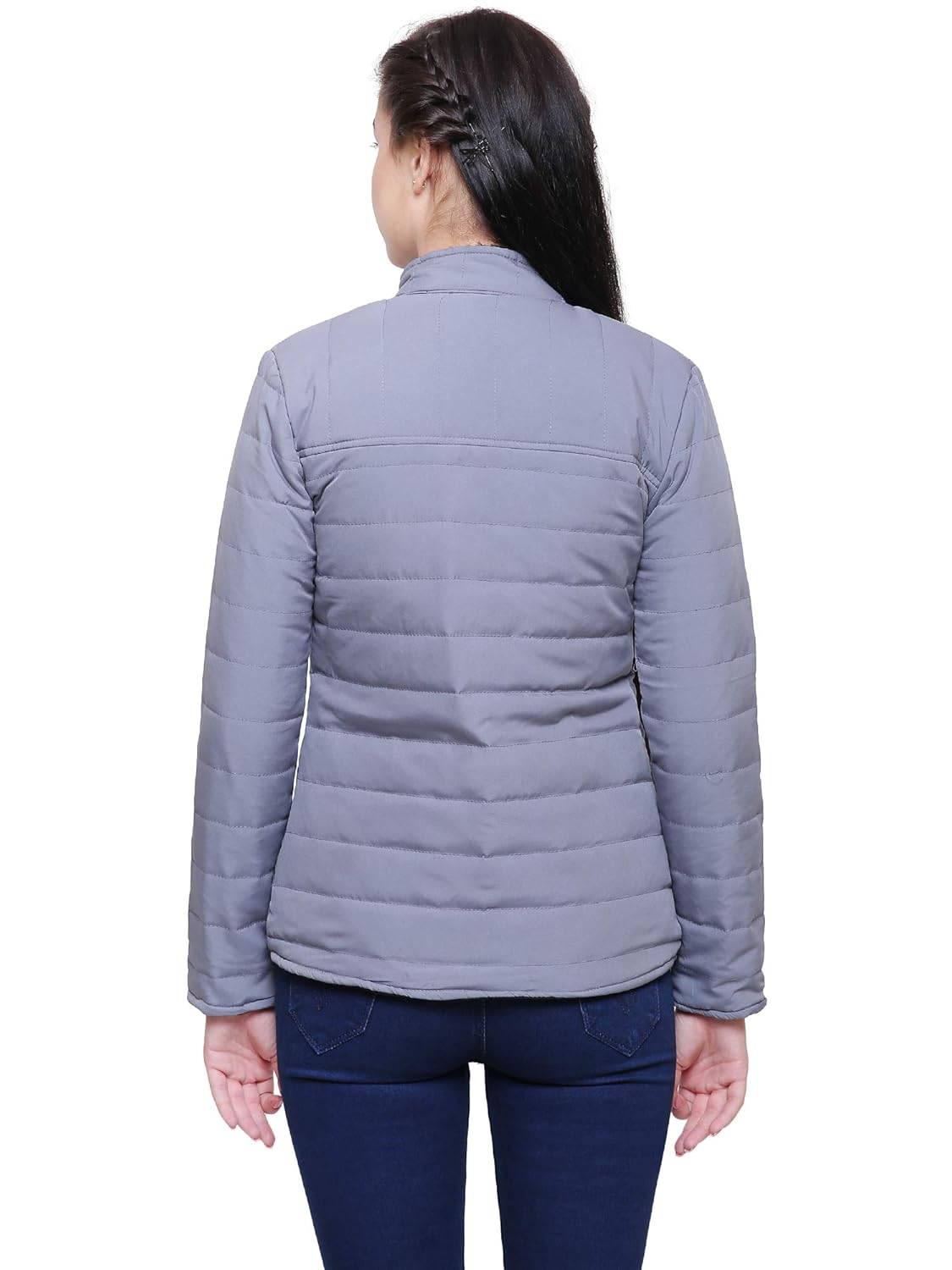 mizago women's long sleeves blended bomber jacket