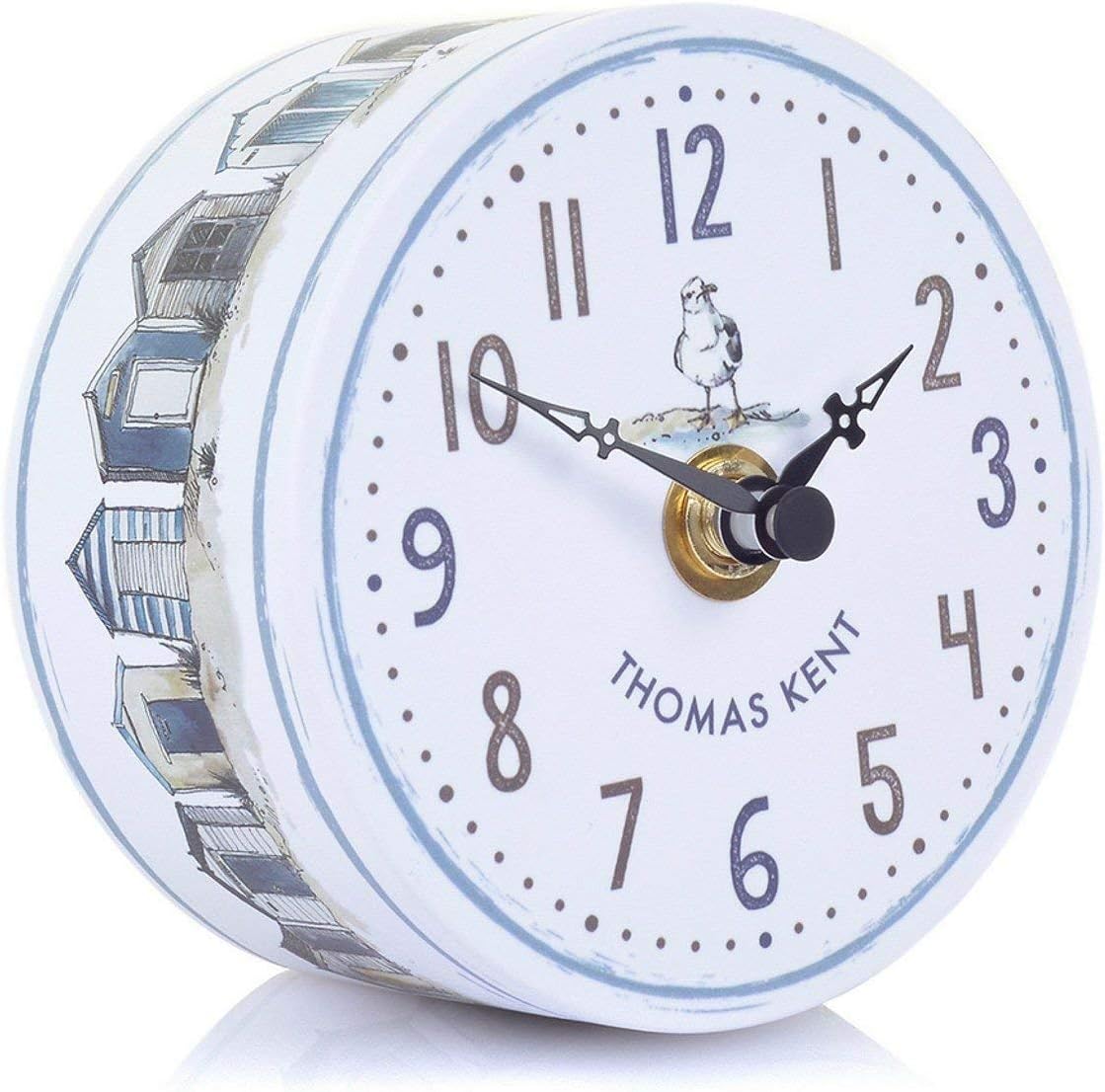 Beach Huts Portobello Clock by Thomas Kent