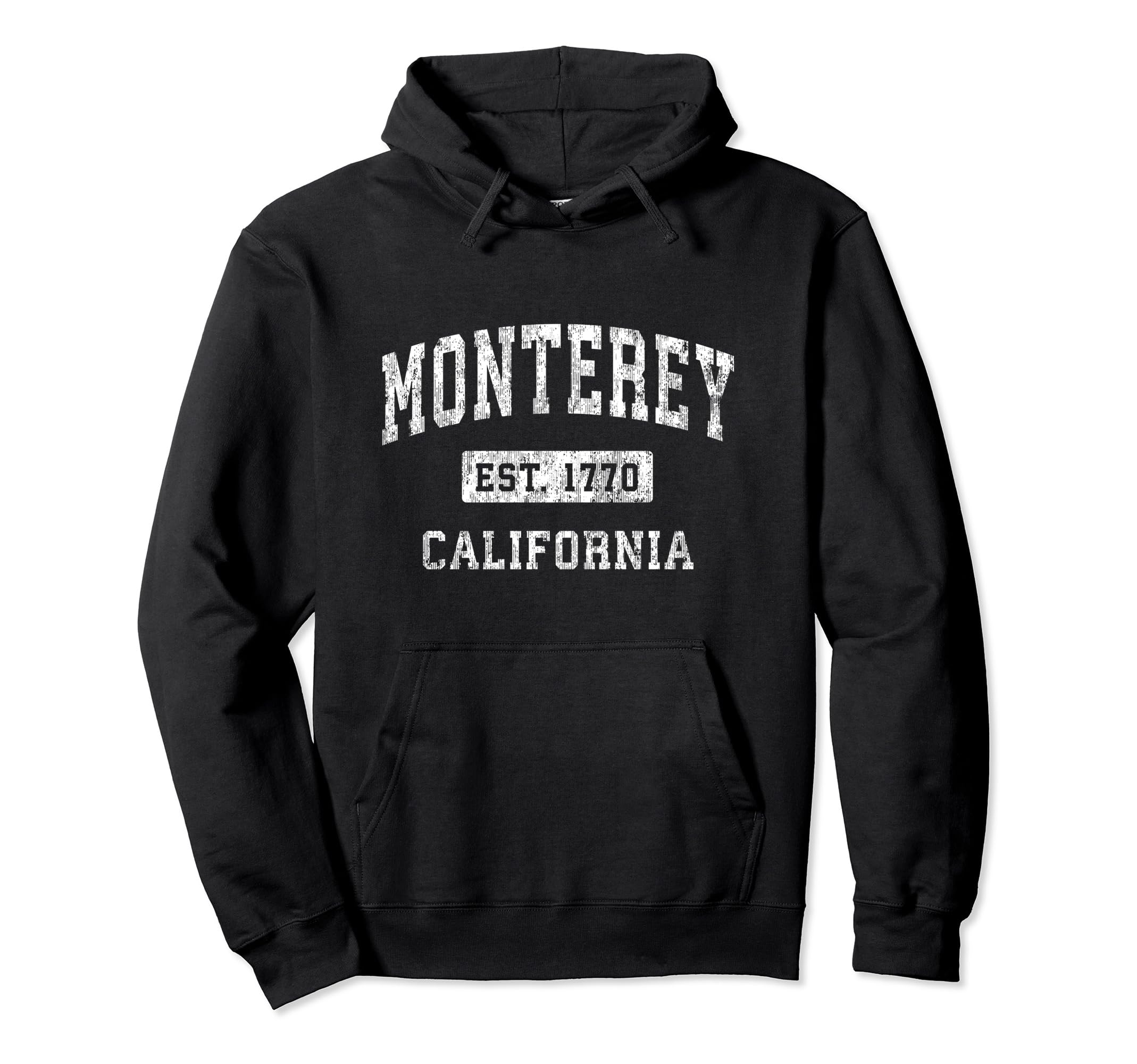Photo 1 of Monterey California CA Vintage Established Sports Design Pullover Hoodie