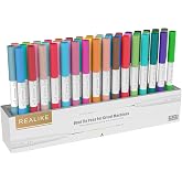 REALIKE Dual Tip Pens Compatible with Cricut Maker 3/Maker 4/Maker/Explore 3/4/Air 2/Air, Dual Tip Marker Pens Set of 48 Pack