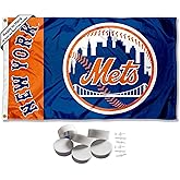 New York Mets Logo Banner and Tapestry Wall Tack Pads