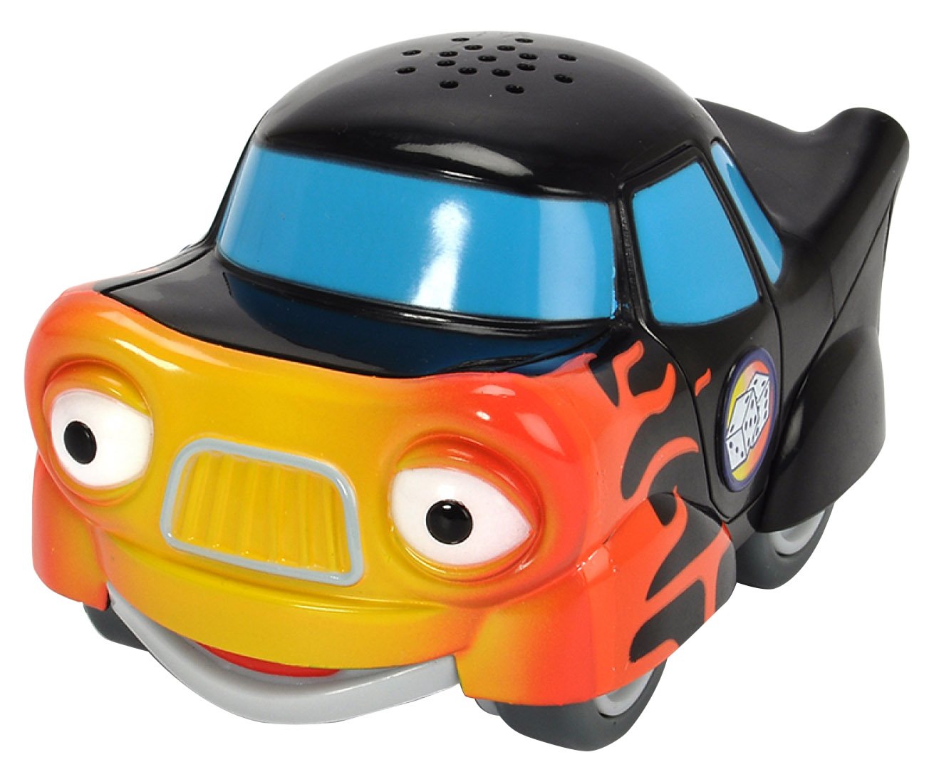 Dickie Toys - Heroes of the City, Tobi Turbo, the Racing Car with Light, Original Songs, Sounds and Freewheel Function, Includes Trading Card with Secret Code