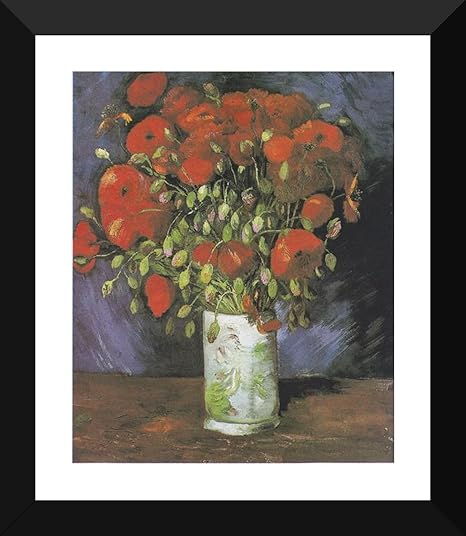 Tallenge Vase With Red Poppies By Van Gogh Vincent Van Gogh