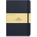 Classic Ruled Journal Notebook with Faux Leather Hardcover, 120Gsm Thick Paper, 5.7 x 8.5 Inch A5 Hardcover Notebook for Offi
