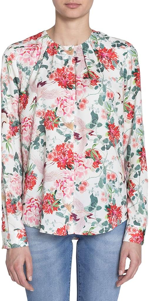 floral pattern jeans