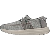 HEYDUDE Sirocco Dual Knit Light Grey Size 11 | Women's Shoes | Women's Casual Sneakers | Comfortable & Light-Weight