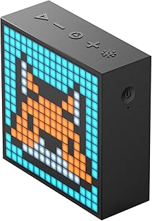 Divoom Timebox-Evo Pixel Art Bluetooth Lautsprecher mit Programmierbares 256 LED Panel, 3.9 x 1.5 x 3.9 Zoll (Schwarz)