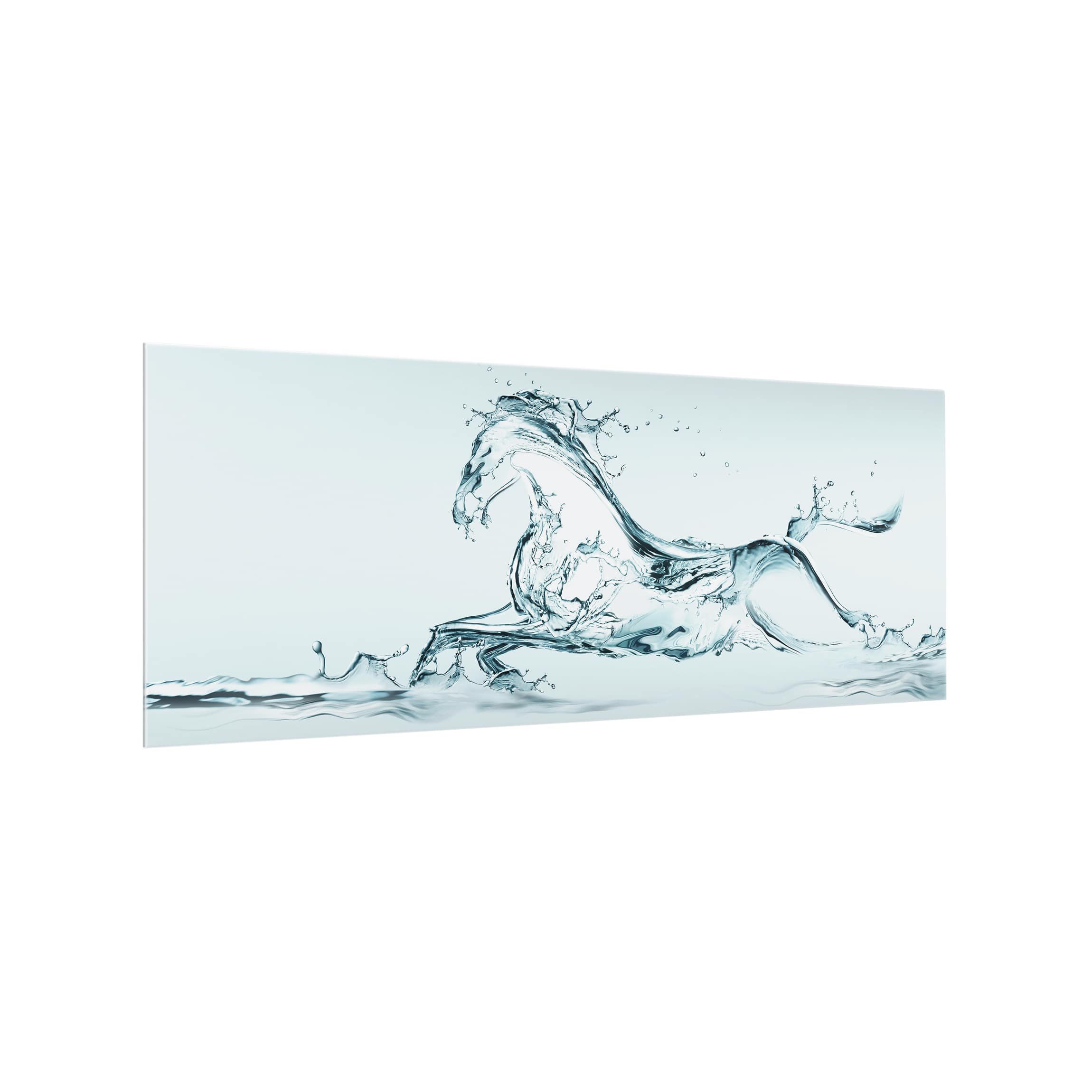 BilderweltenGlass Splashback - Glassy Ross - Panoramic, Backsplash Cooker Splashback Protector Panel Decorative Splashback Panel, Dimension HxW: 40cm x 100cm