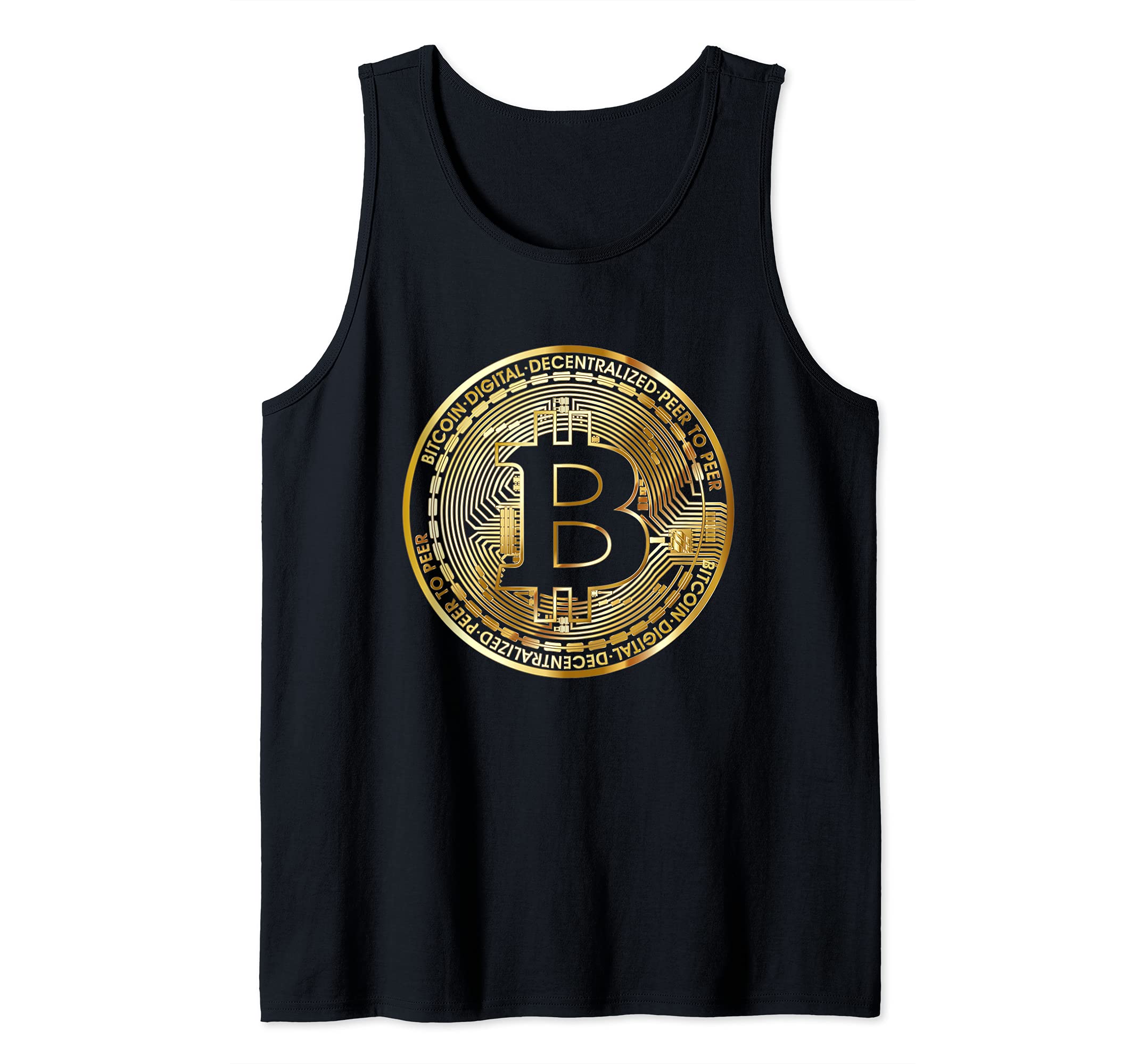 Bitcoin BTC Coin Crypto Trader #bitcoin Future Freedom Gift Tank Top