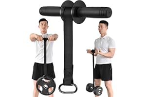 XonyiCos Forearm Wrist Roller Fitness Blaster, Arm Exerciser Wrist Trainer, Forearm Muscle Strength Workouts Tools, Weight Bearing Rope Roller Equipment with Non Slip Cushion, Rope for Dumbbells