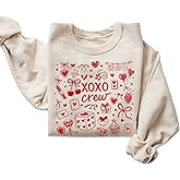 DAYLEA Love Crew Valentine Sweatshirt for Women – Cute Heart & Love Graphic Pullover
