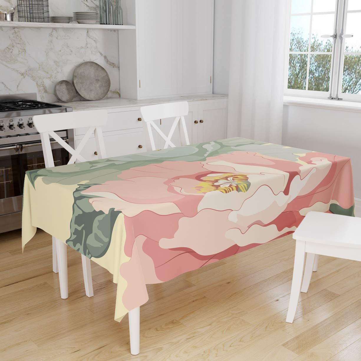 Bonamaison Kitchen Decoration, Tablecloth, 140cm x 160cm - Designed and Manufactured in Turkey