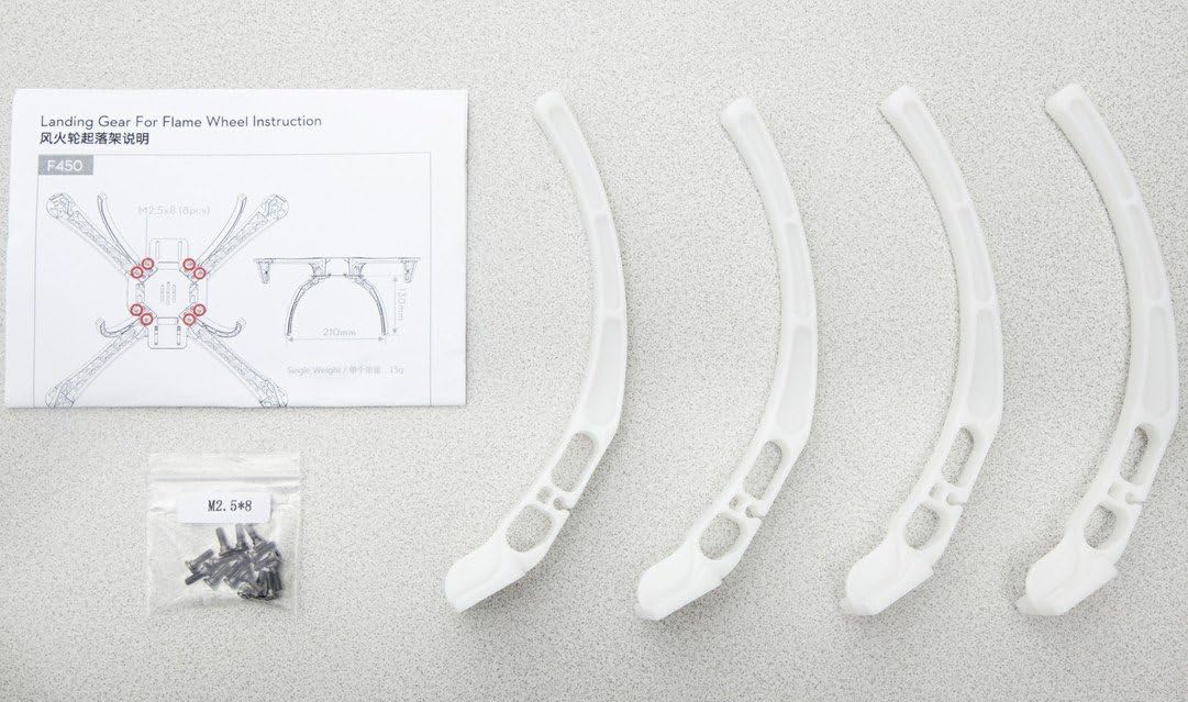 DJI Original LANDING GEAR FOR F450 F550 Free Shipping Worldwide with Tracking