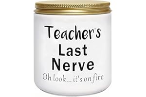 BFJLIFE Teacher Gifts for Women Funny Unique Appreciation Gift for Christmas Birthday Novelty Lavender Scented Soy Candles