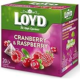 Loyd Cranberry &amp; Raspberry Flavoured Herbal-Fruit Tea, 20 Teabags