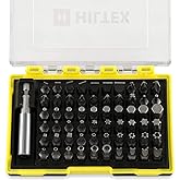 Hiltex 10060 Security Bit Set with Magnetic Extension Adapter, 61 Piece | 1/4-Inch Hex Shank | CR-V Steel
