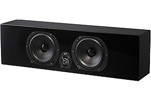 NHT Media Series 2-Way Slim Center Channel Speaker - Clean, Hi-Res Audio | Sealed Box | Aluminum Drivers | Single Unit, High Gloss Black
