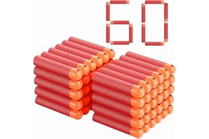 AIRLAB Mega Darts Refill Pack 60 Pcs Compatible Mega Bullets for Nerf N-Strike Mega Series Blasters