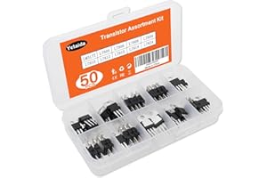 Voltage Regulator Kit 50Pcs, Yetaida 10 Value Integrated Circuit Chip Assortment Kit，Voltage Regulator Box，LM317T L7805 L7806 L7808 L7809 L7810 L7812 L7815 L7818 L7824