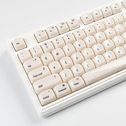 COOMICKEY 140 Keys White PBT Keycaps MOA Profile