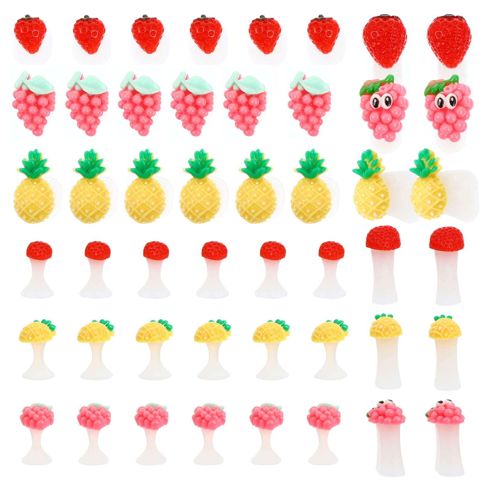 FRCOLOR 24Pcs Silicone Toe Separators for Pedicure Nail Polish Separation Soft Reusable Toe Dividers Creative Nail Art Splitter