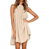 Women's Ribbed Bodycon Mini Dress – Sleeveless Scoop Neck Tank Dress
