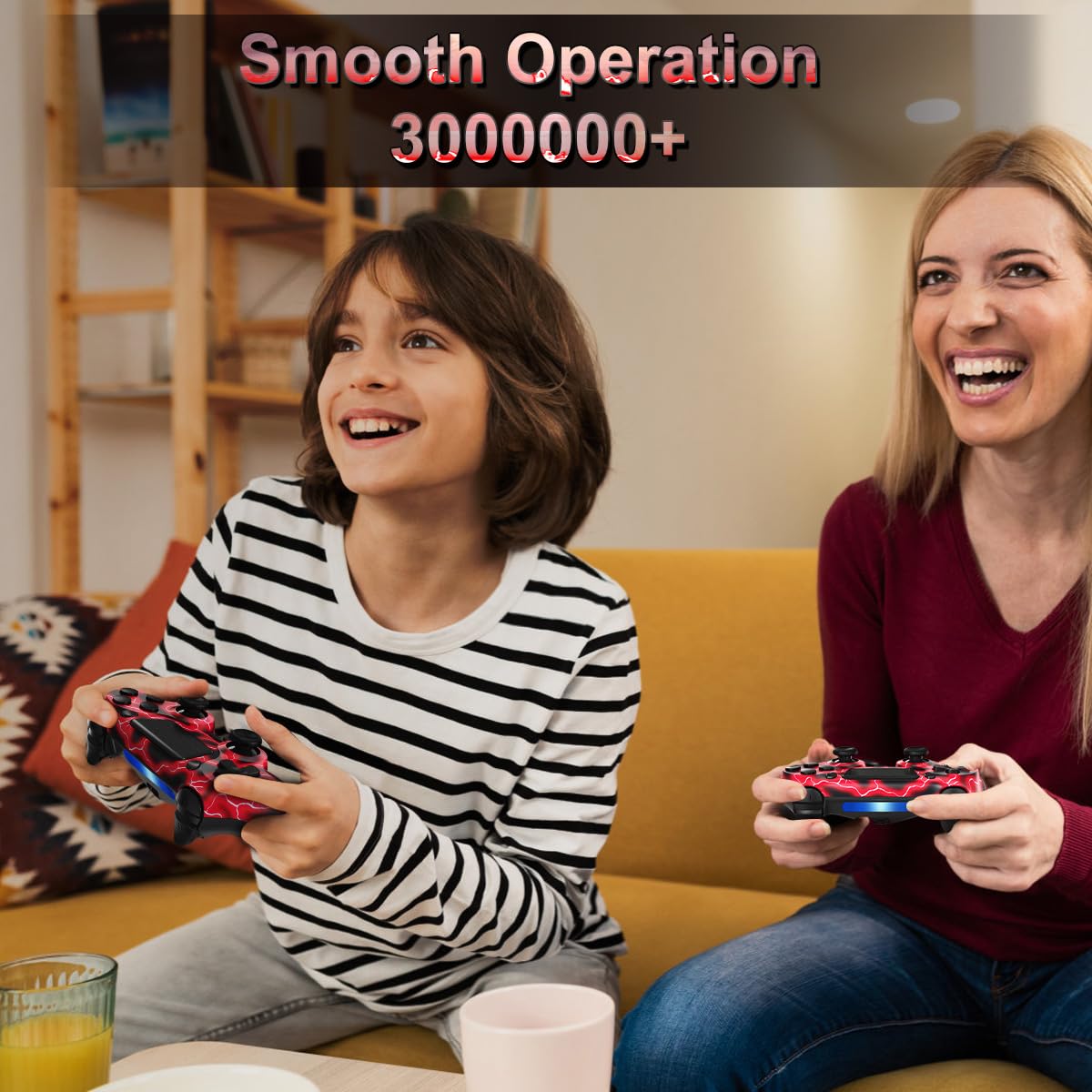 SHINXIN Wireless Controller Compatible with PS4, with Dual Vibration/ 6-Axis Motion Sensor/Speaker/Audio Jack/Touch Pad/Share Button