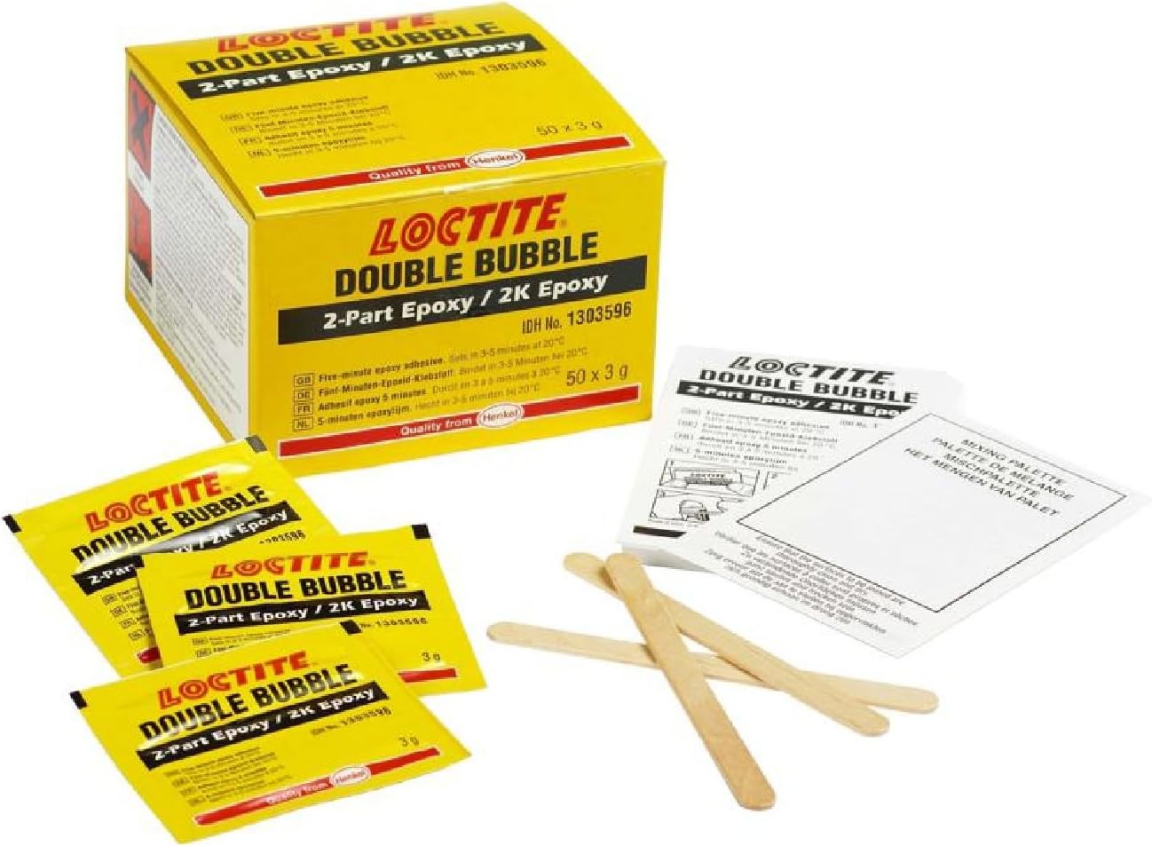 Genuine 10x Loctite"Double-Bubble" Epoxy 3G Sachet Adhesive Bonding Glue Kit.