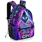 Euvazeni Backpack for Boys Game Boys School Backpack for Kids Children Teens Elementary Middle School Kids' Backpacks Gaming Bookbag Travel Back Pack for Age 6-18