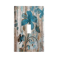 Thsanju Vintage Rustic Farmhouse Wood Plank Teal