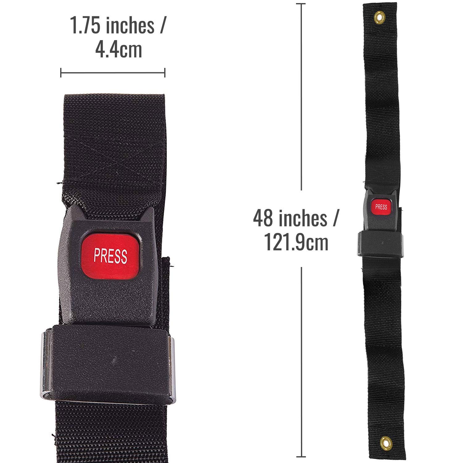 DMI Wheelchair Seat Belt, Wheelchair Safety Harness, Black Buy Online