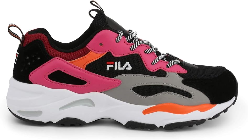 pink fila ray trainers