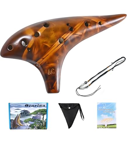 Amazon.com: Purple Clay Ocarina 12 Hole Alto AC And Other Tones