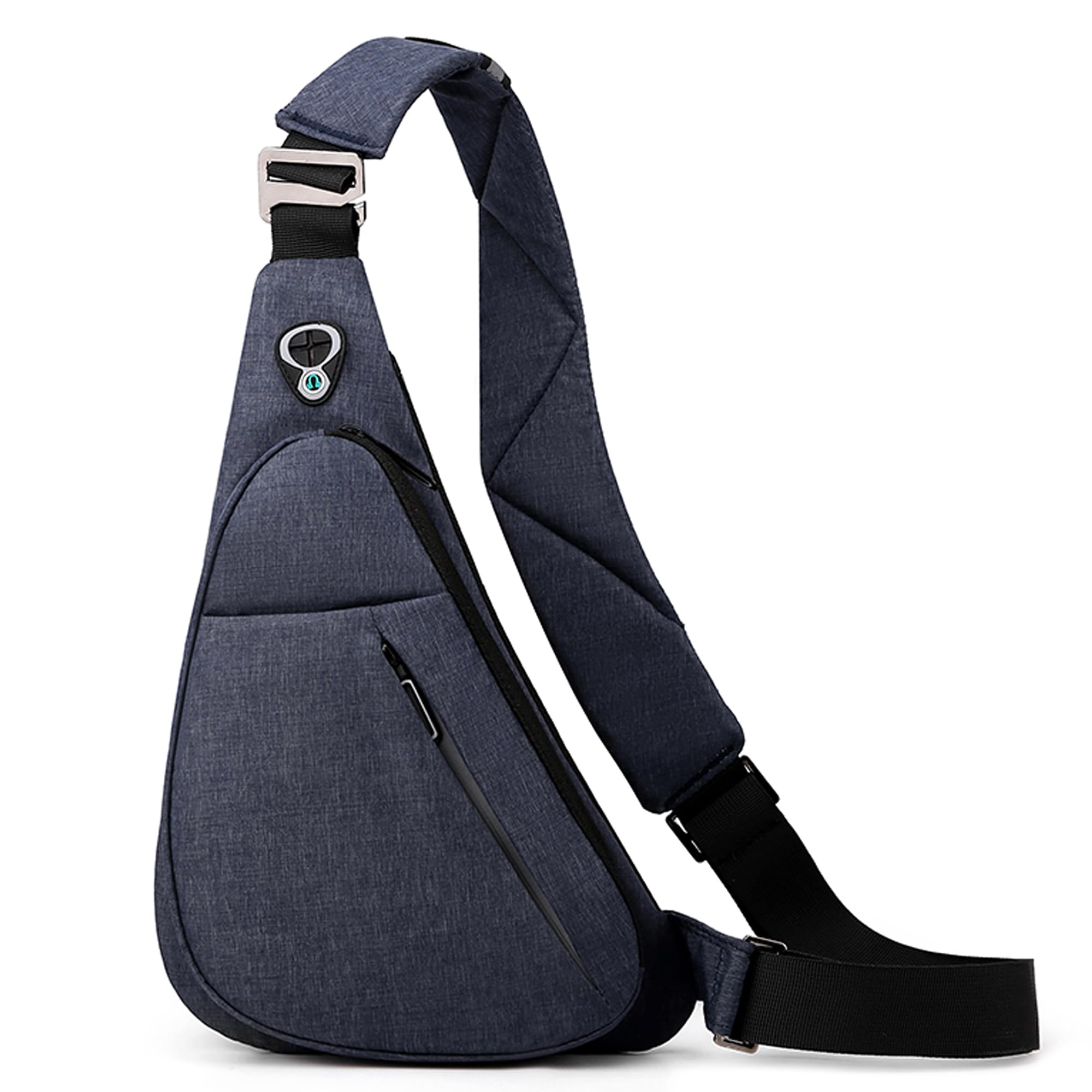 VARLIVOO Men's Sling Bag Men Chest Bag Shoulder Bags Crossbody Bag Travel Hiking Sport Gym Cycling Waterproof Polyester Blue B
