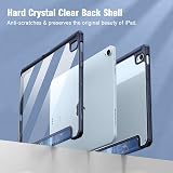 FINTIE Hybrid Case for iPad Air 11 inch M4/M3/M2 Ocean Marble Clear Back Pencil view 5