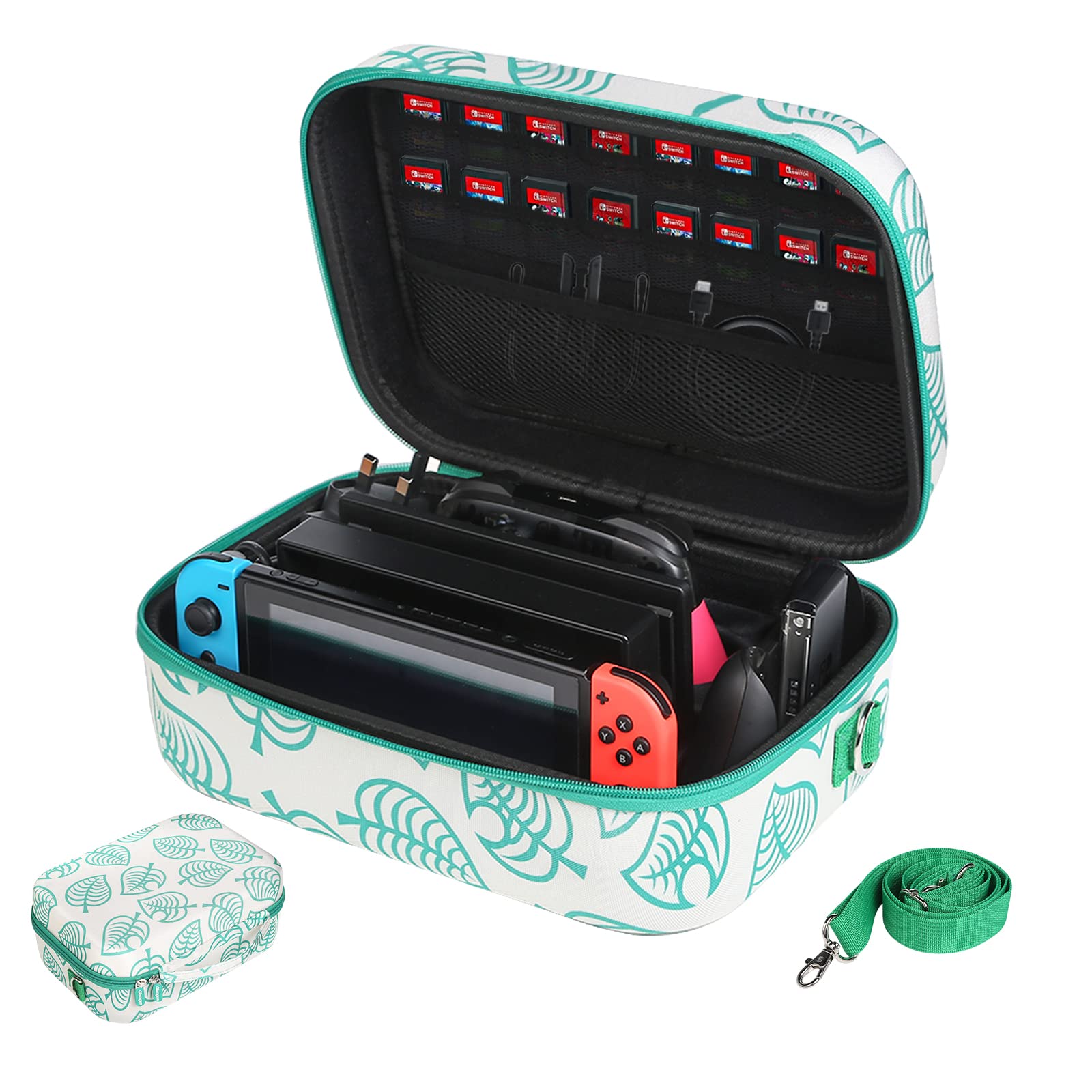 Switch/case Backpack Glamgen Carrying Storage Case for Nintendo Switch,Hard Shell Travel ...
