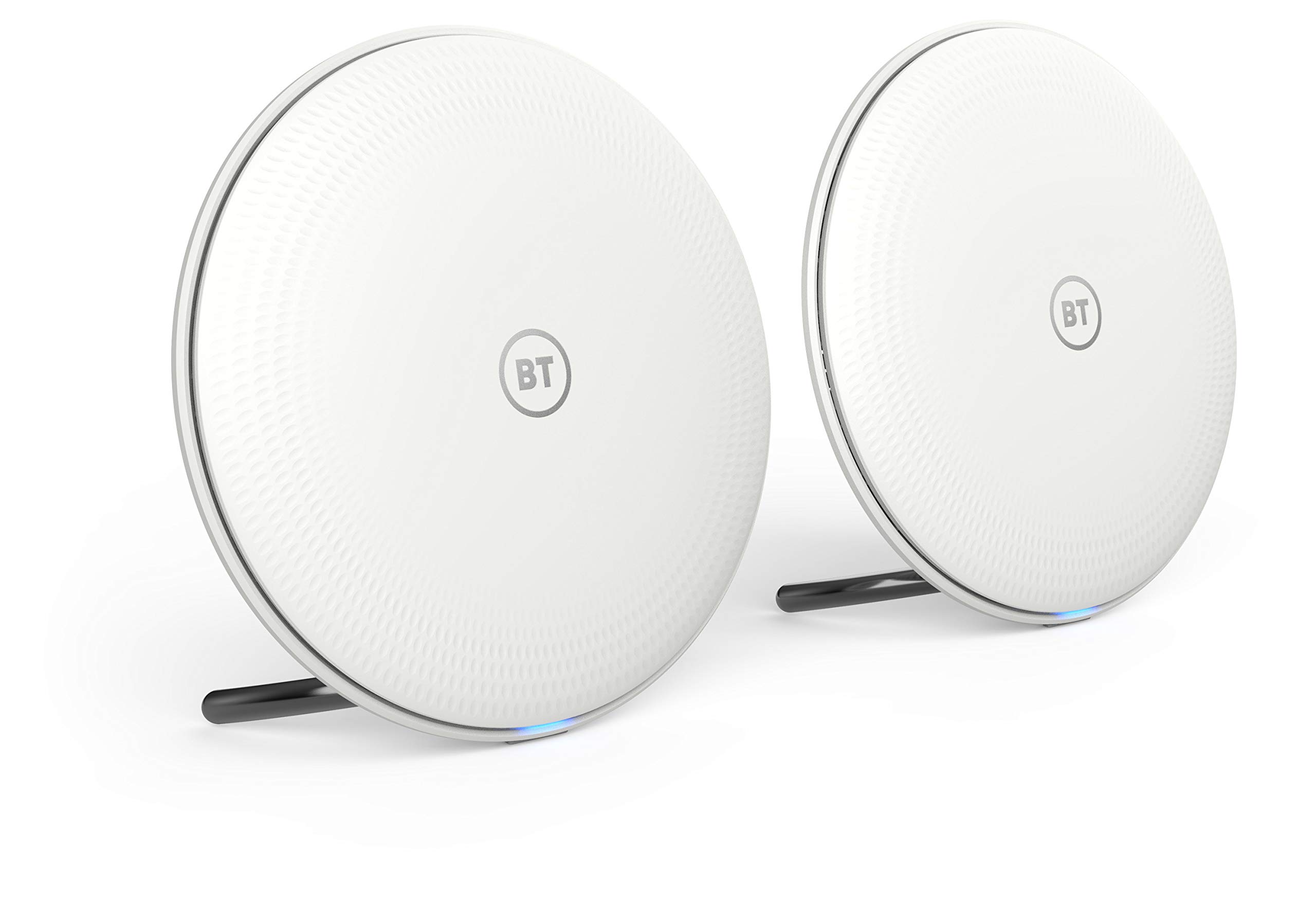 BT Whole Home Wi-Fi, Pack of 2 Discs, Mesh for Seamless, Speedy (AC2600) Connection Everywhere in Small to Medium Homes, App for Complete Control, 3 Year Warranty, White