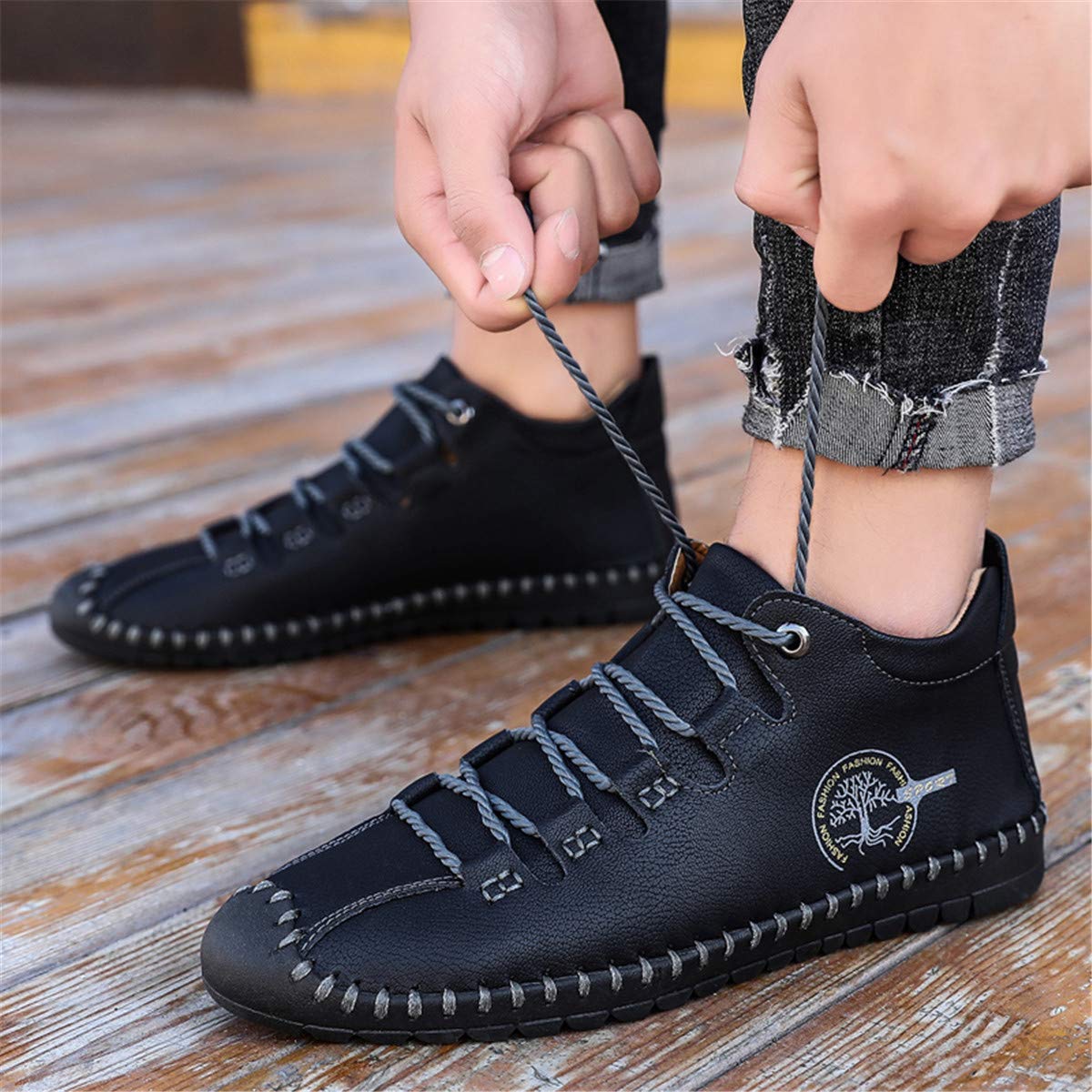 soft leather flat ankle boots