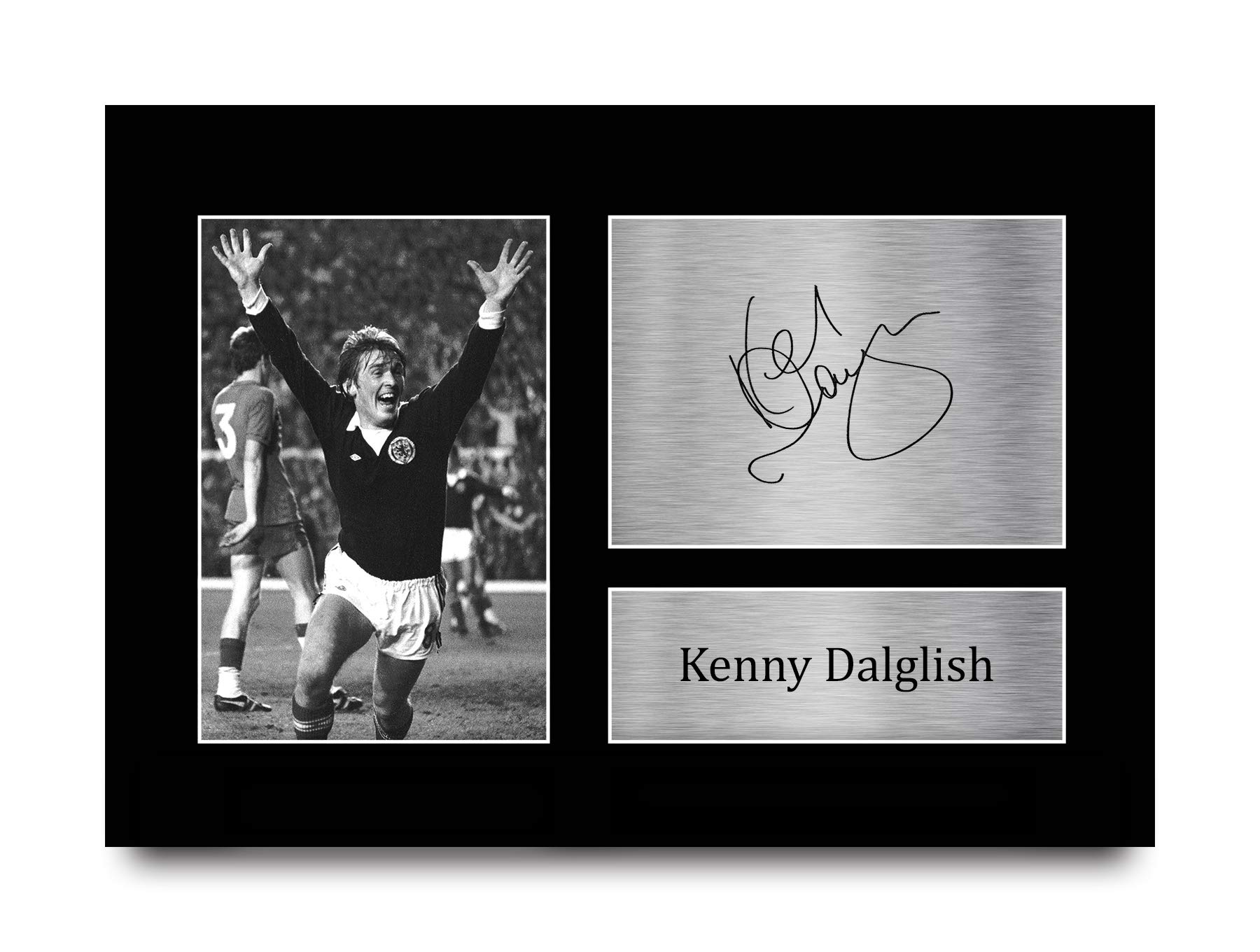 HWC Trading A4 Kenny Dalglish Scotland Gifts Printed Signed Autograph Picture for Fans and Supporters - A4